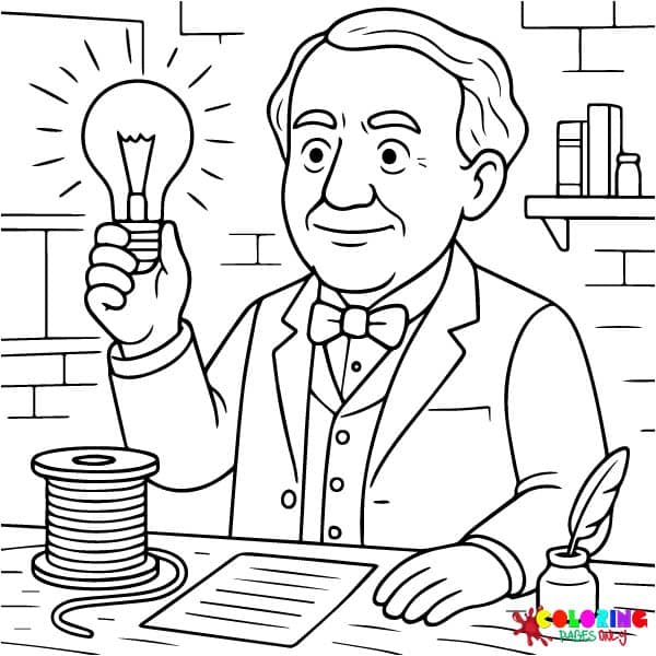 Famous Inventions and Inventors Coloring Pages