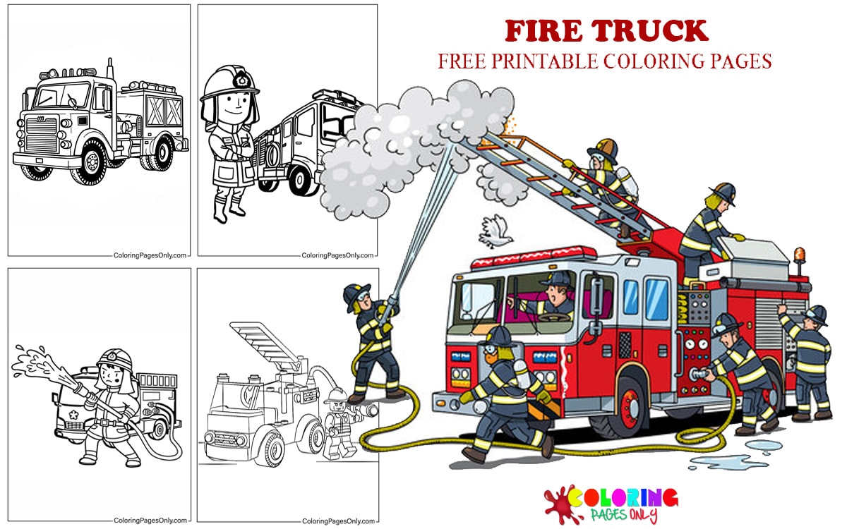 Fire Truck Coloring Pages