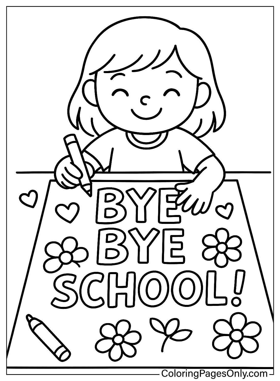 30 Classroom Goodbye Coloring Pages Free Printable PDF Online Coloring 30 Classroom Goodbye Coloring Pages Free Printable PDF Online Coloring