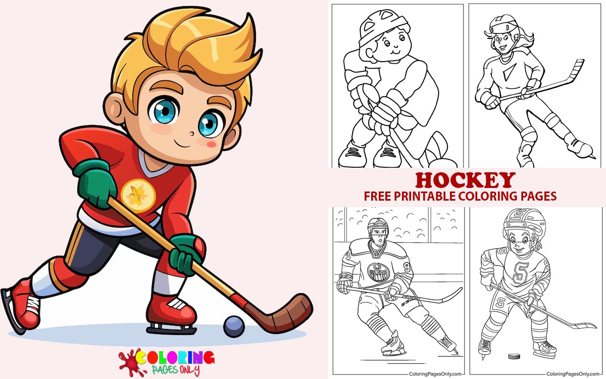 Hockey Coloring Pages