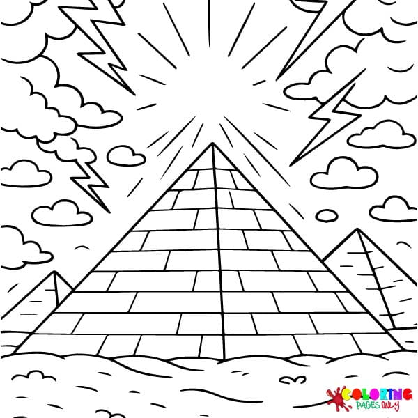Pyramids of Giza Coloring Pages