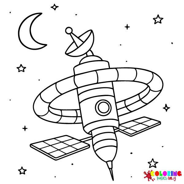 Space Stations Coloring Pages