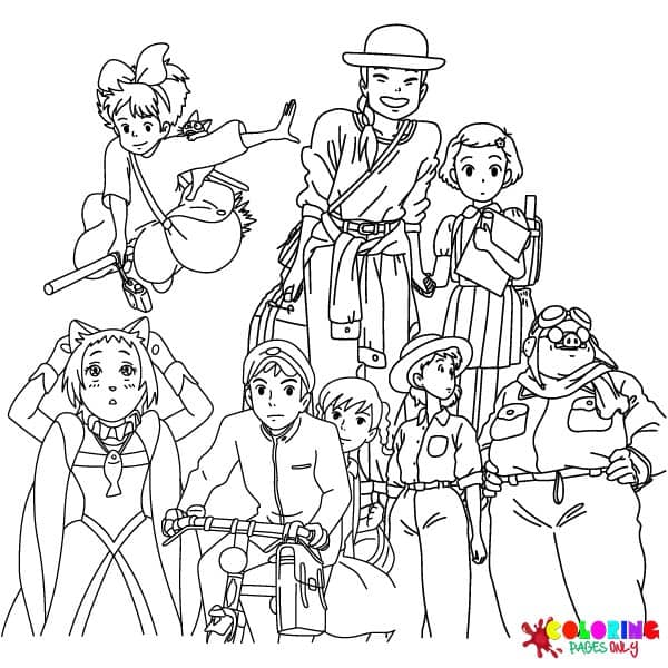 Studio Ghibli Coloring Pages
