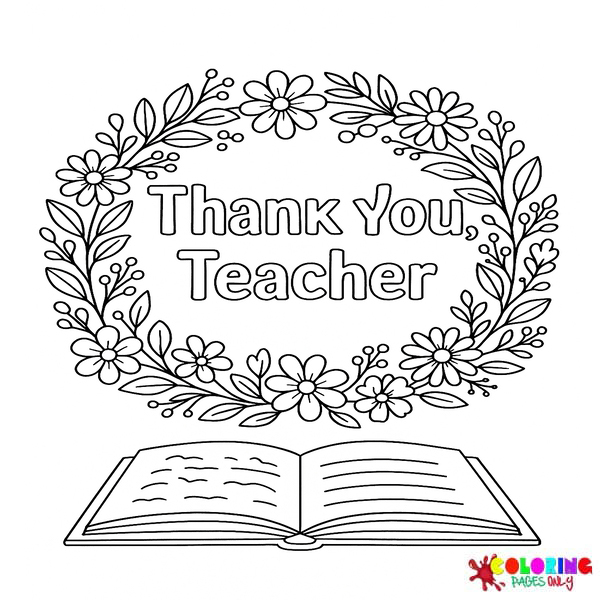 Thank You Teacher Coloring Pages