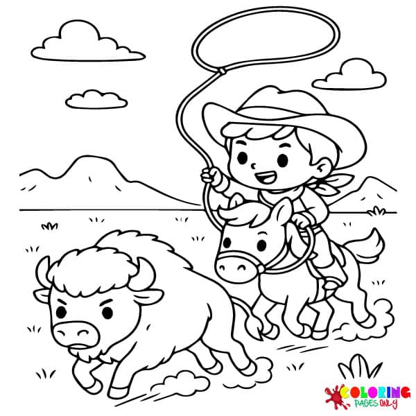 Wild West Coloring Pages