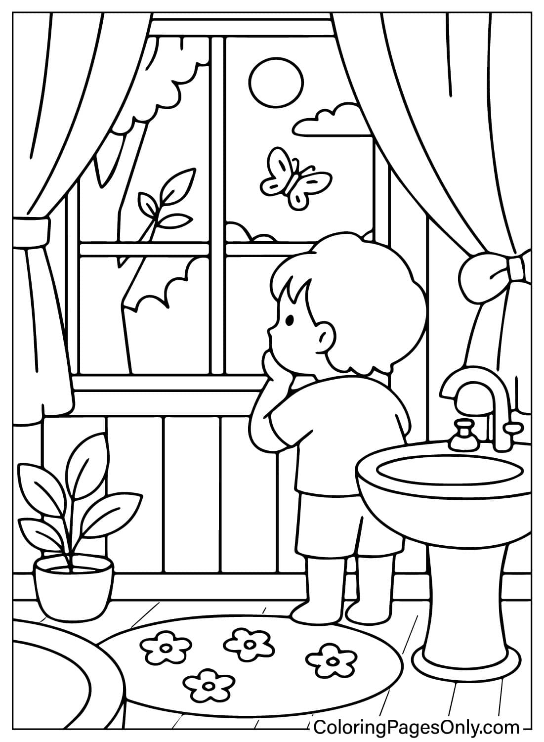 30 Bathroom Coloring Pages Free Printable PDF Online Coloring