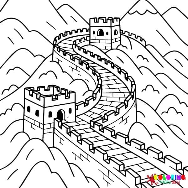 Ancient China Coloring Pages