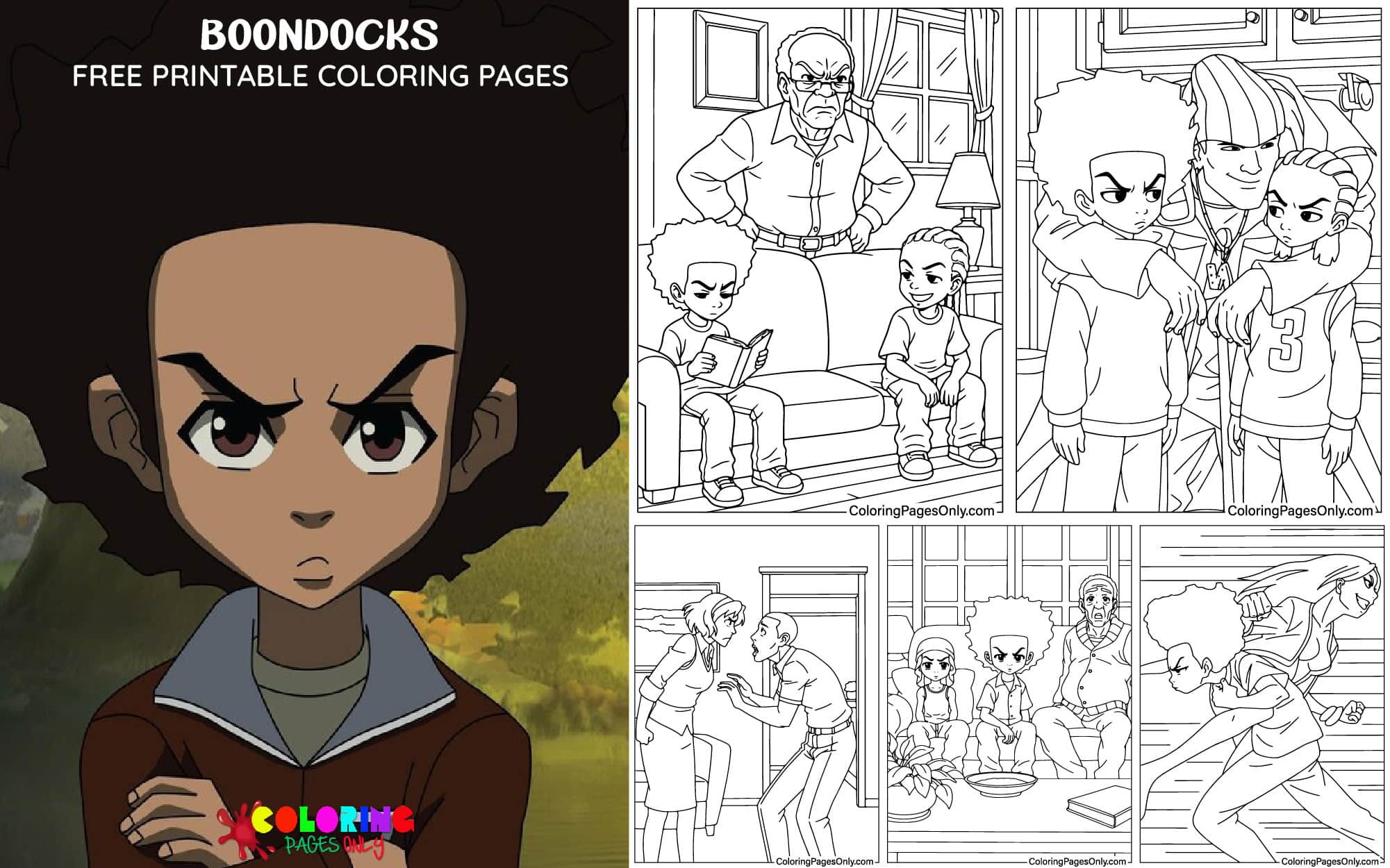 Boondocks Coloring Pages