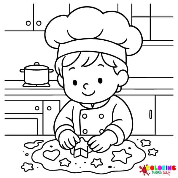 Chef Coloring Pages