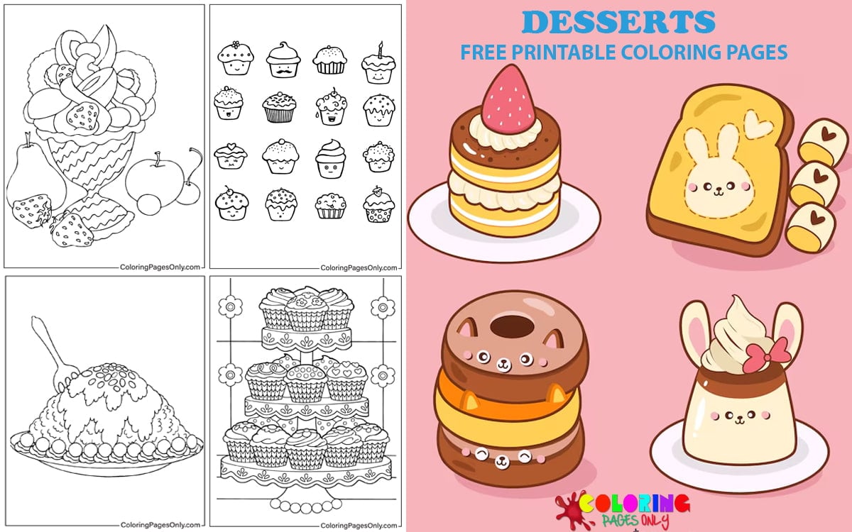Desserts Coloring Pages