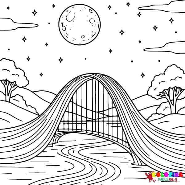Dreamy Landscape Coloring Pages
