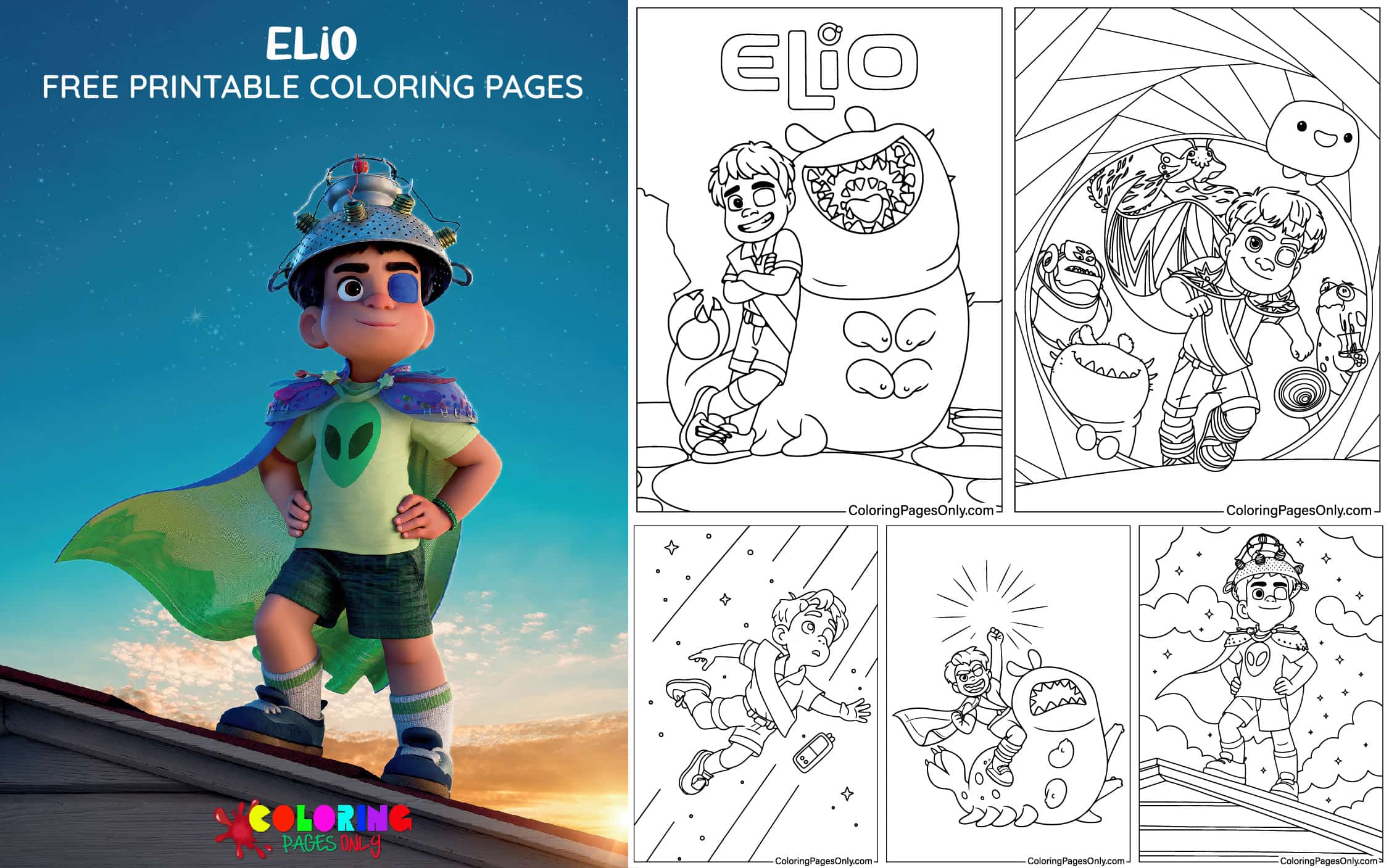 Elio Coloring Pages