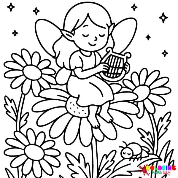 Flower Fairies Coloring Pages
