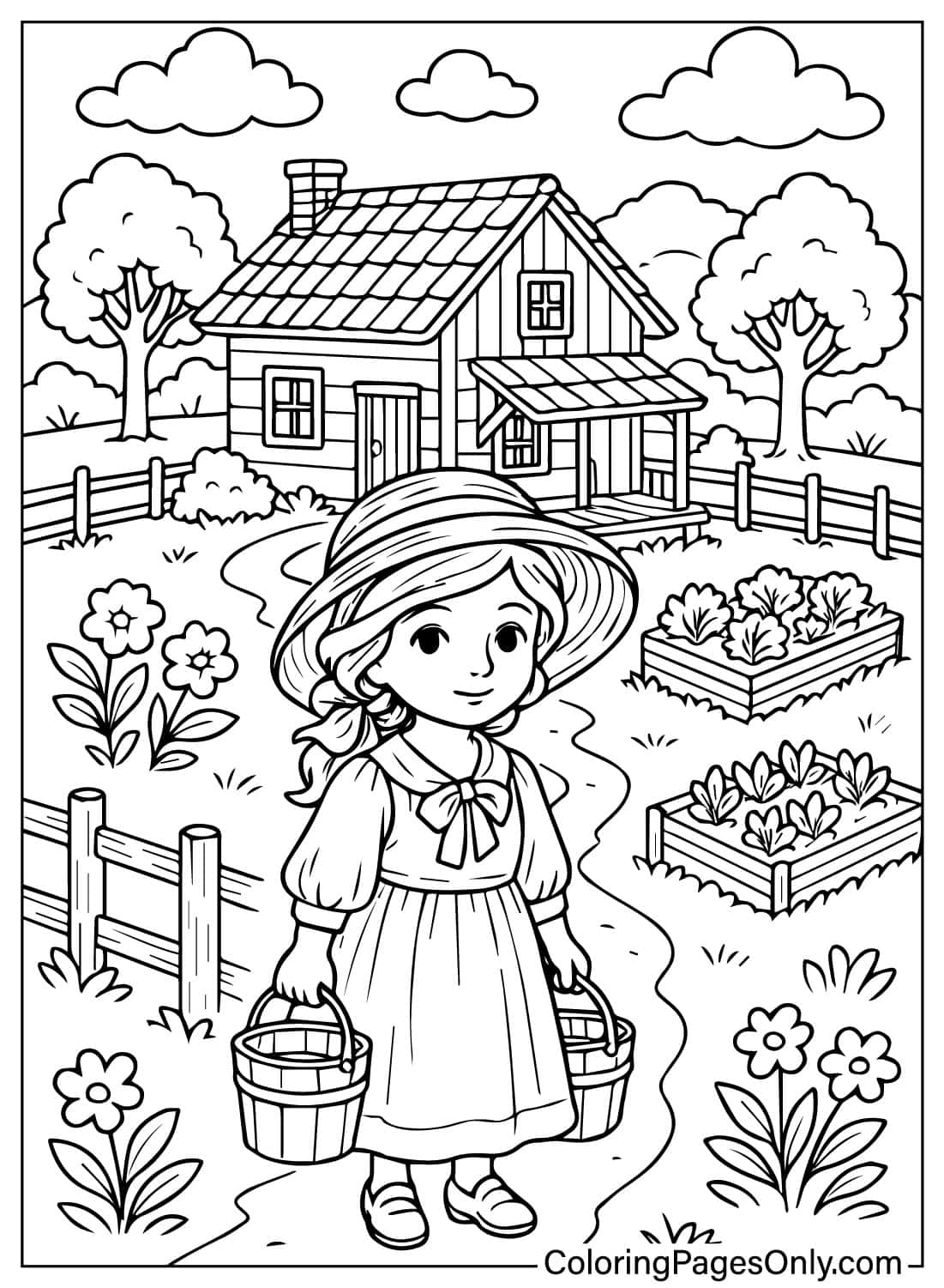 30 Cozy Farm Coloring Pages Free Printable PDF Online Coloring