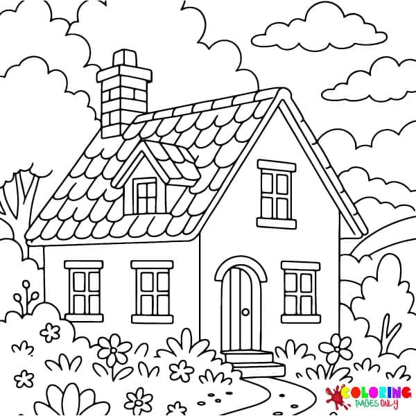 Home Sweet Home Coloring Pages