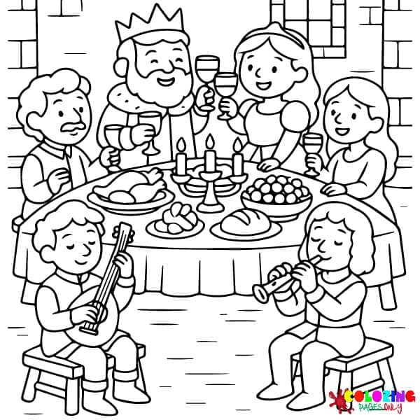 Medieval Coloring Pages