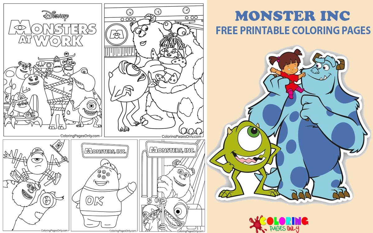 Monsters Inc Coloring Pages