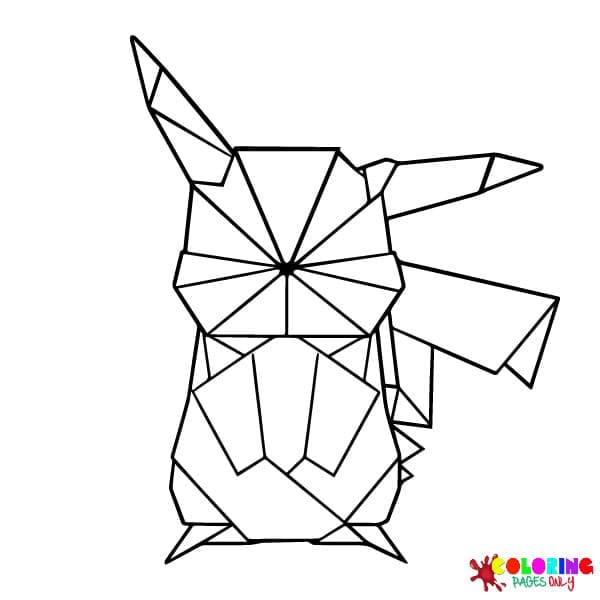 Origami Coloring Pages