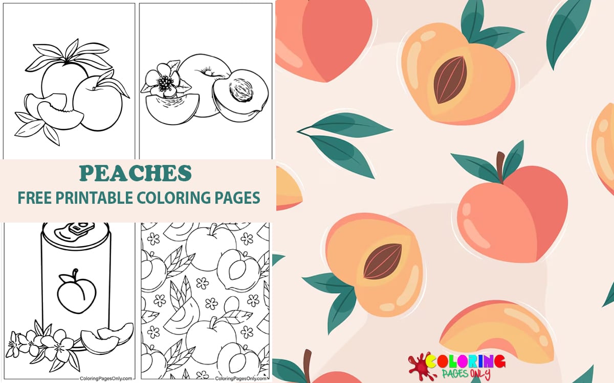 Peaches Coloring Pages