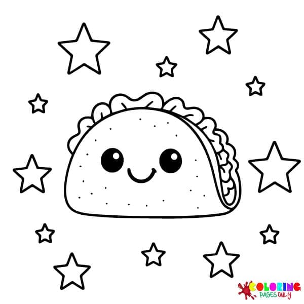 Taco Coloring Pages