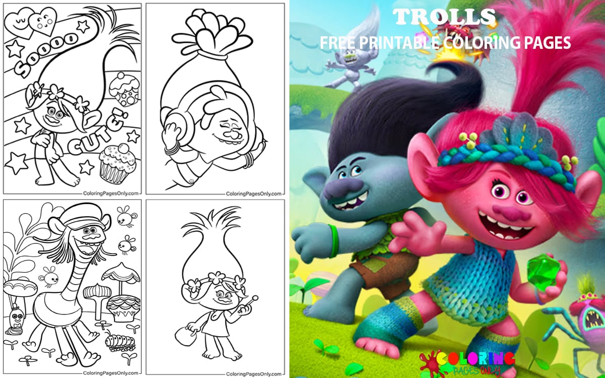 Trolls Coloring Pages