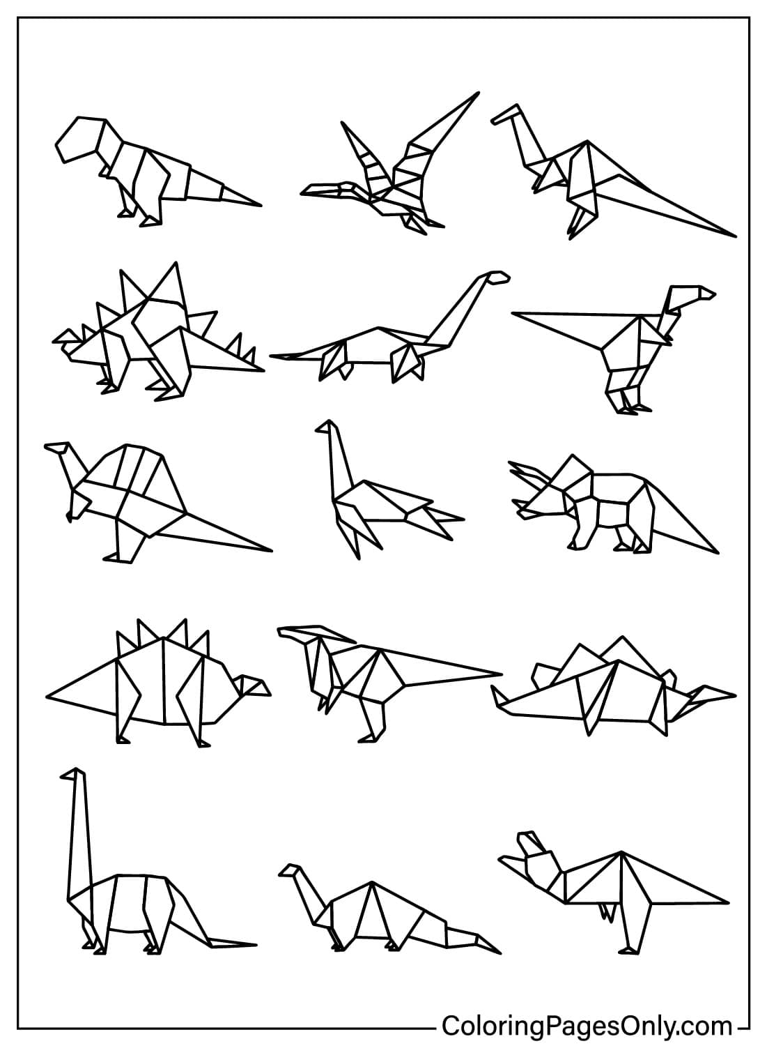 200 Origami Theme Coloring Pages Educational Images Picstank