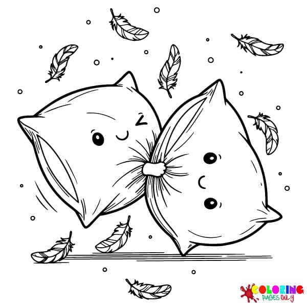 Cozy Pillow Coloring Pages