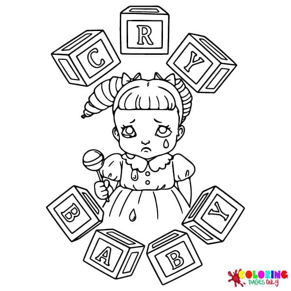 Cry Baby Melanie Martinez Coloring Pages