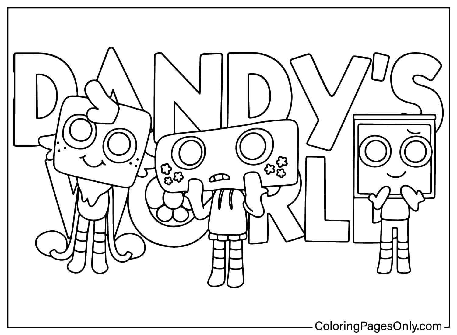 40 Dandy s World Coloring Pages Free Printable PDF Online Coloring 40 Dandy s World Coloring Pages Free Printable PDF Online Coloring