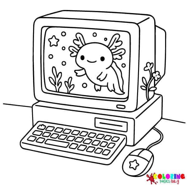 Digital Windows Coloring Pages