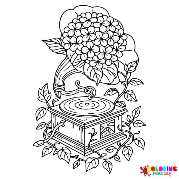 Enchanted Music Box Coloring Pages