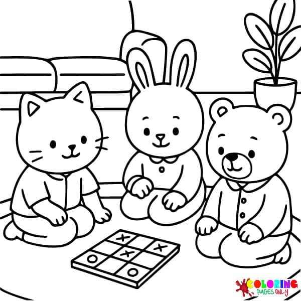 Fluffy Days Coloring Pages