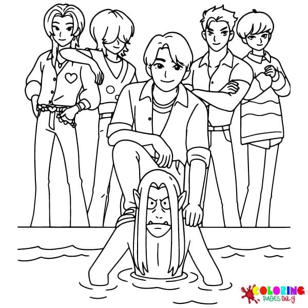 Kpop Demon Hunters Coloring Pages
