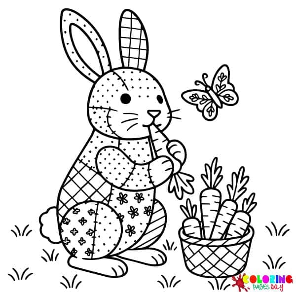 Patchwork Animal Coloring Pages