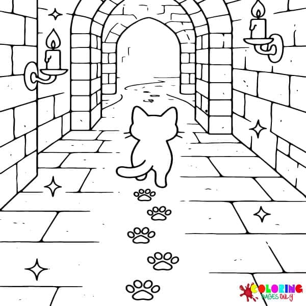 Pawprint Adventure Coloring Pages