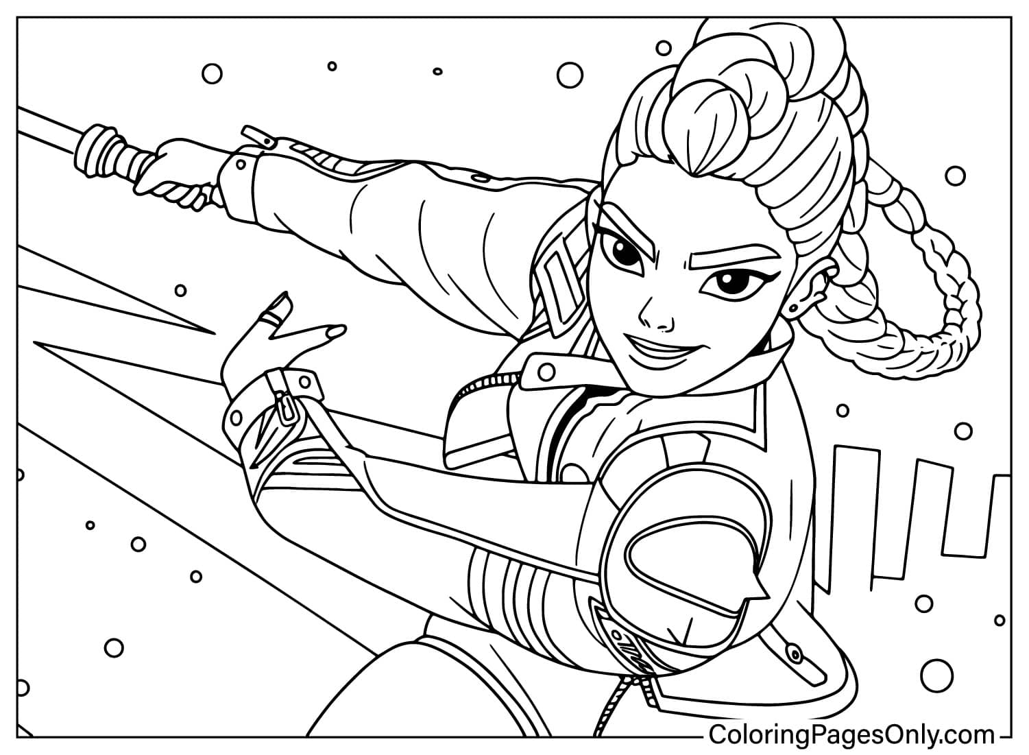 Kpop Demon Slayer Coloring Page