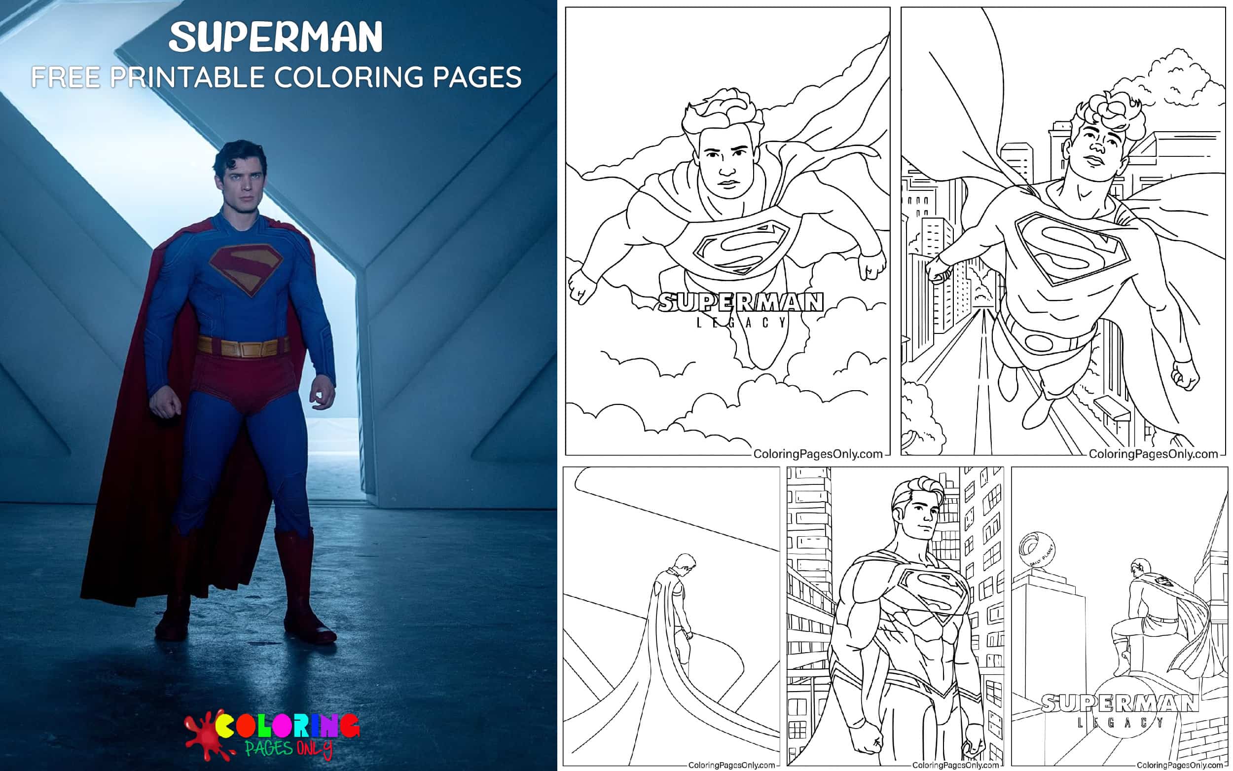 Superman Coloring Pages