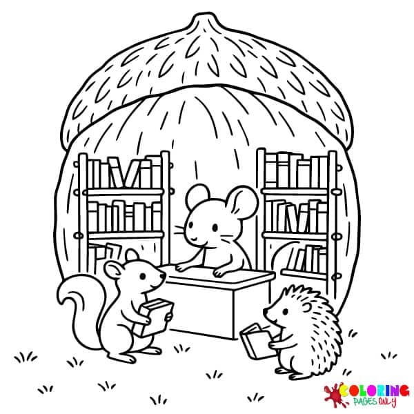 Tiny World Coloring Pages