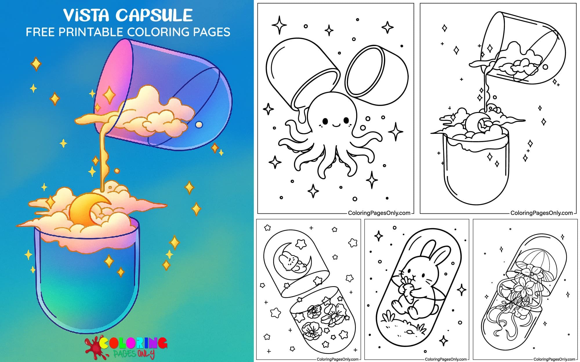 Vista Capsule Coloring Pages