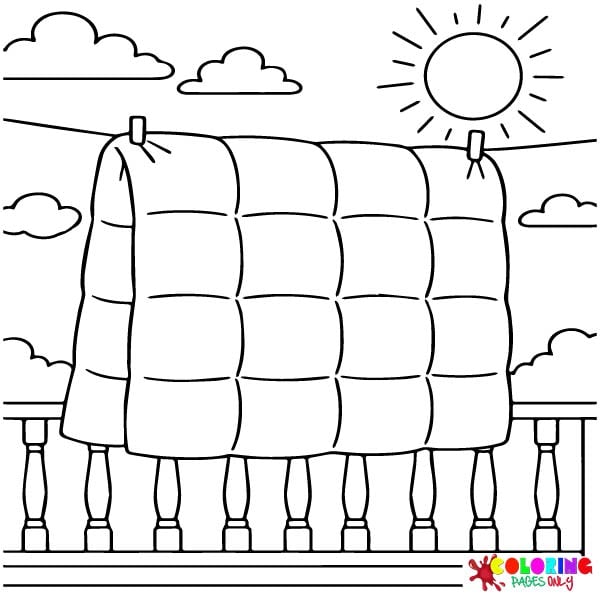 Cozy Blanket Coloring Pages