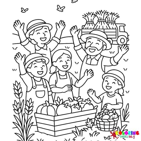 Farm-to-Table Autumn Coloring Pages
