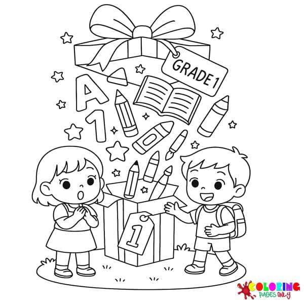 First Grade Readiness Coloring Pages