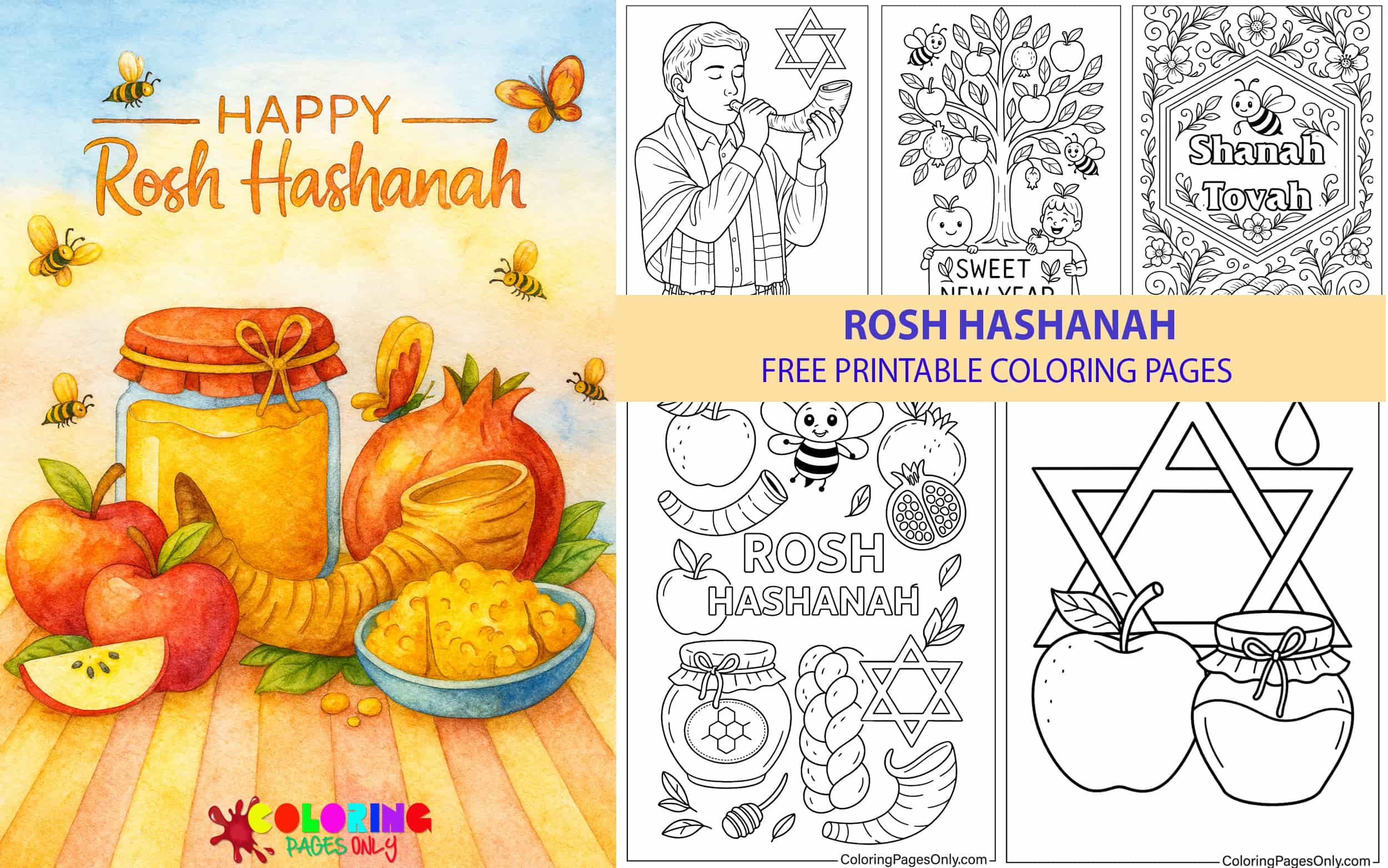 Rosh Hashanah Coloring Pages