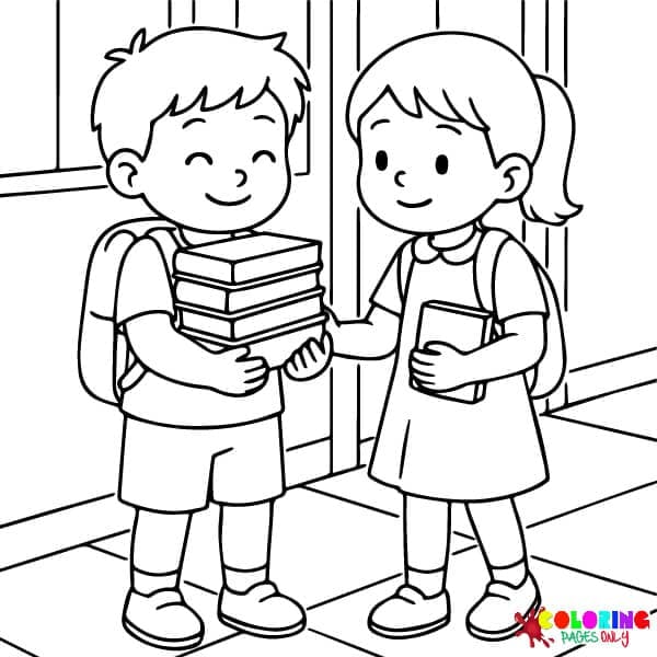 School Kindness Coloring Pages