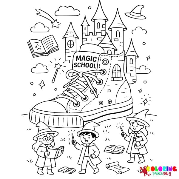 Sneakerland Coloring Pages