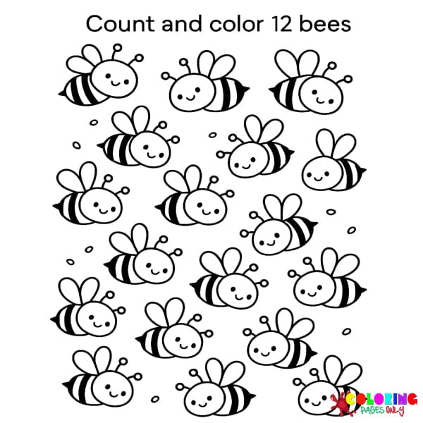 Fun Counting Coloring Pages