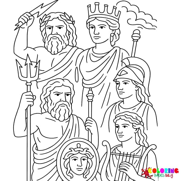 Greek Mythology Coloring Pages