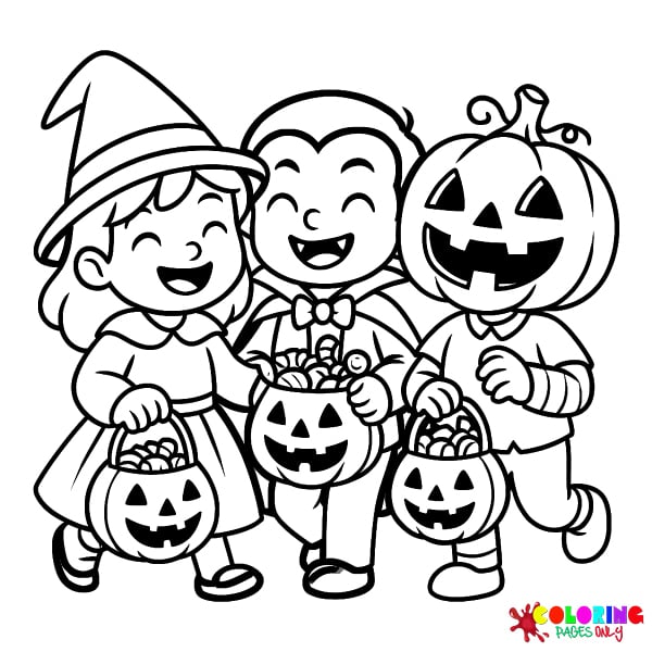 Halloween Costume Coloring Pages