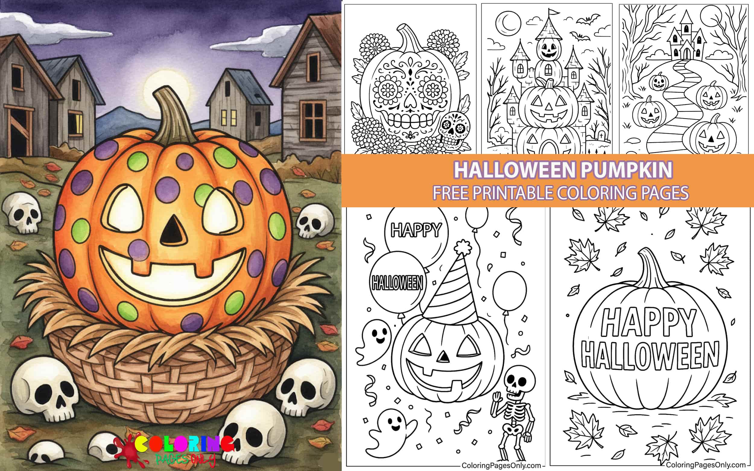 Halloween Pumpkin Coloring Pages