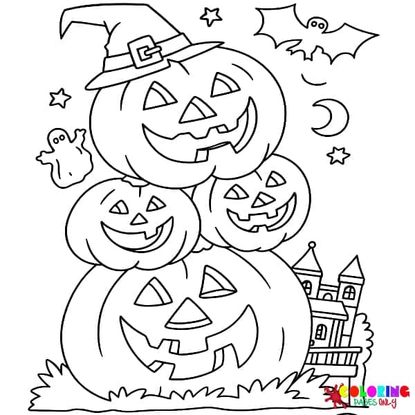 Jack O' Lantern Coloring Pages